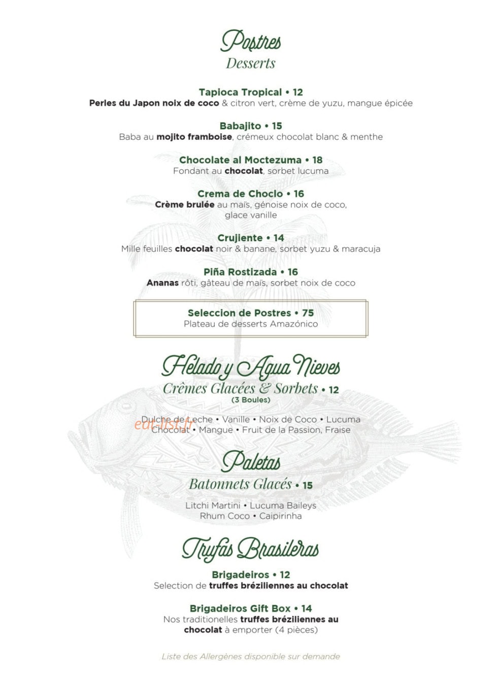 Amazónico — carte page 5