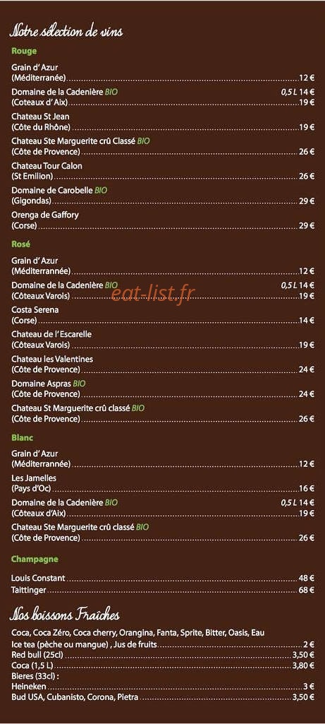 Apero Pizza Etc — carte page 6