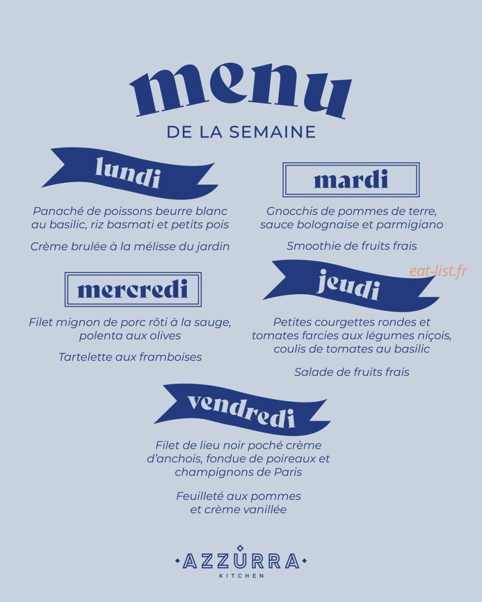 Azzurra Kitchen — carte page 2