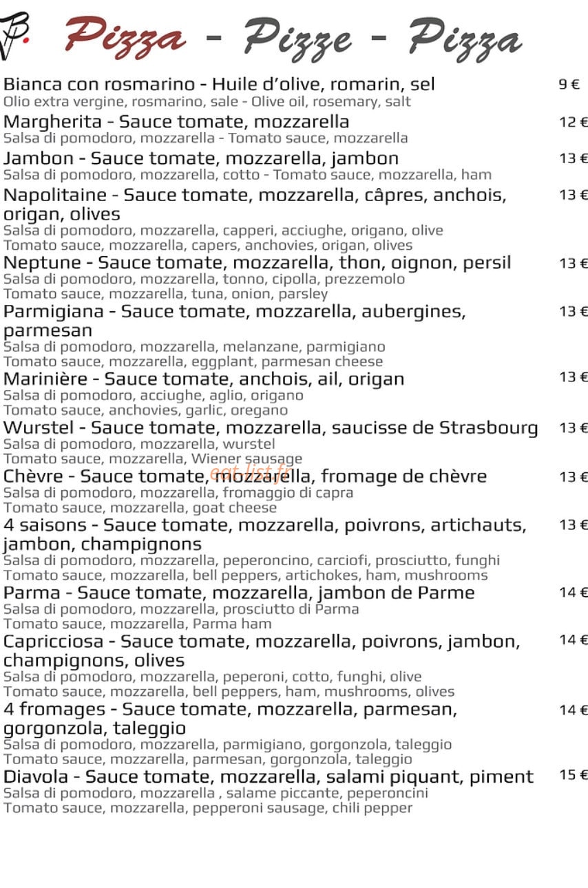 Bella Vita — carte page 4