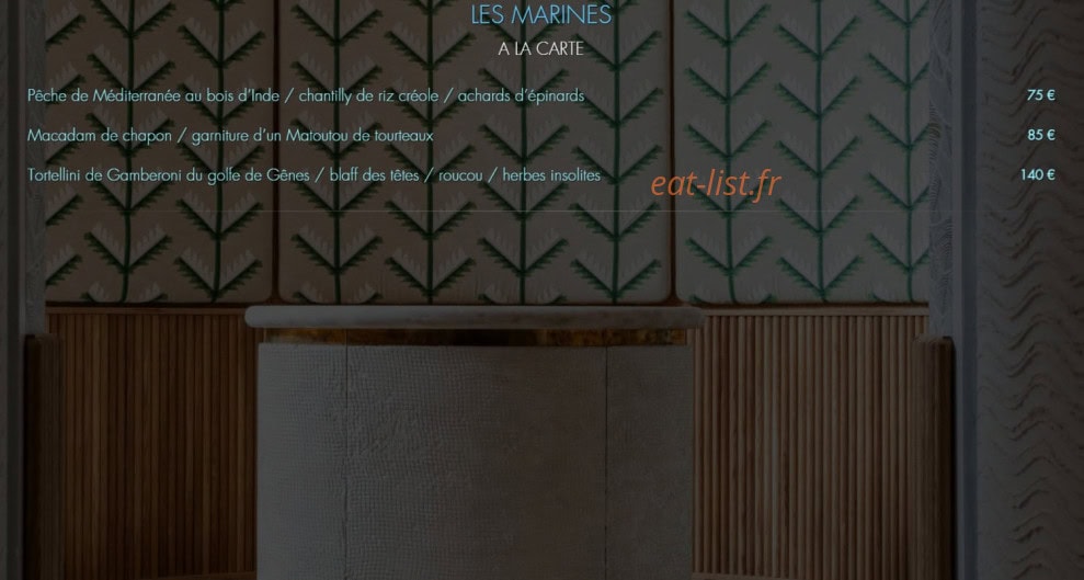 Blue Bay Marcel Ravin — carte page 6