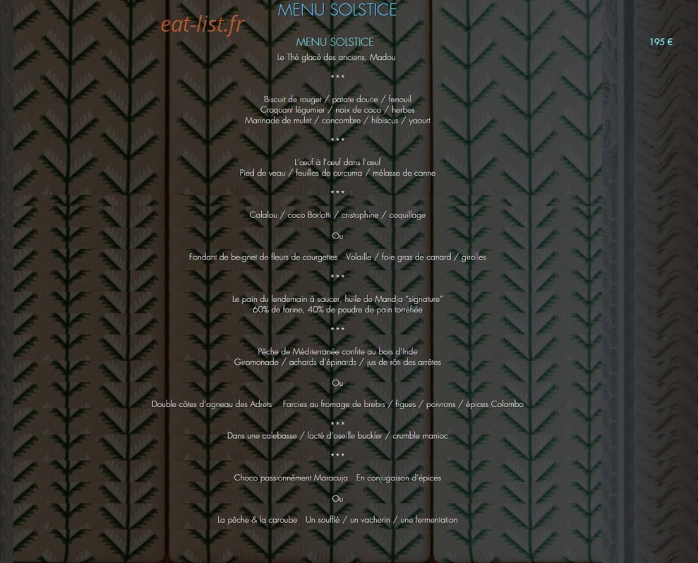 Blue Bay Marcel Ravin — carte page 2