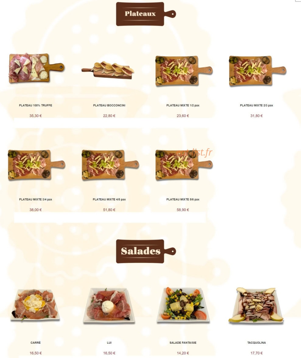 Bottega Renzini — carte page 1