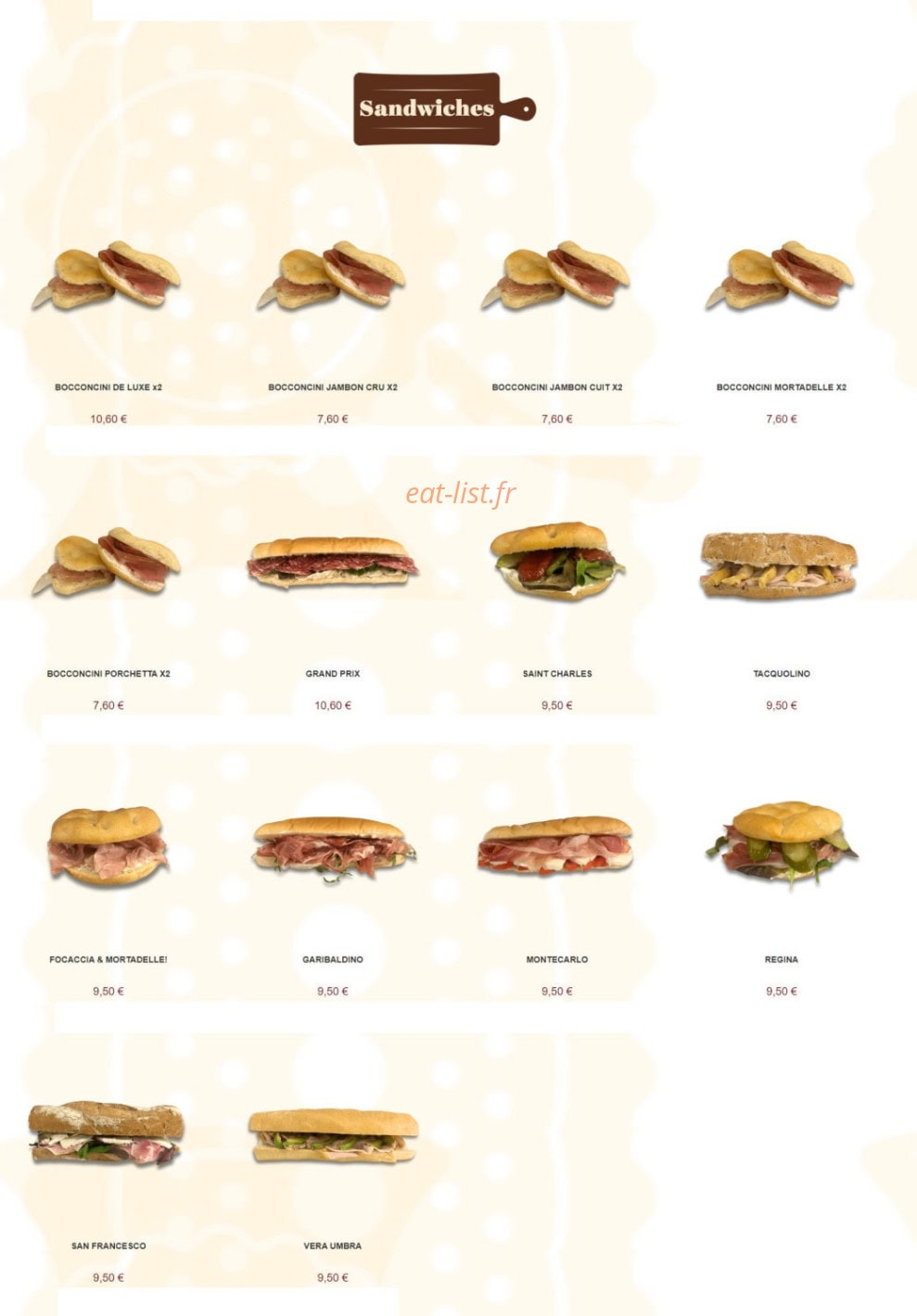 Bottega Renzini — carte page 3