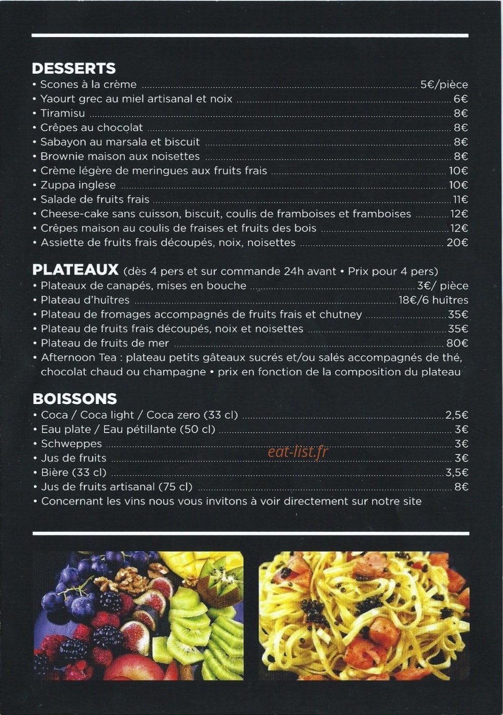 Caprice du Chef — carte page 3