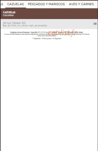 Coya — carte page 7