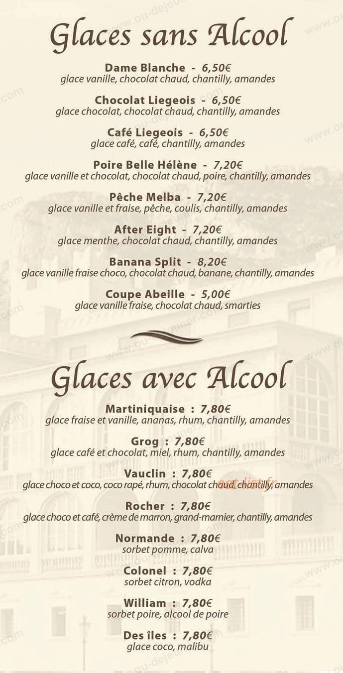 crêperie du Rocher — carte page 6