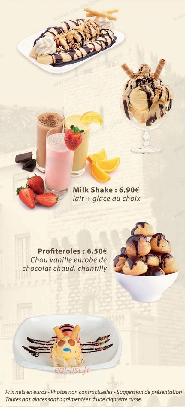 crêperie du Rocher — carte page 7
