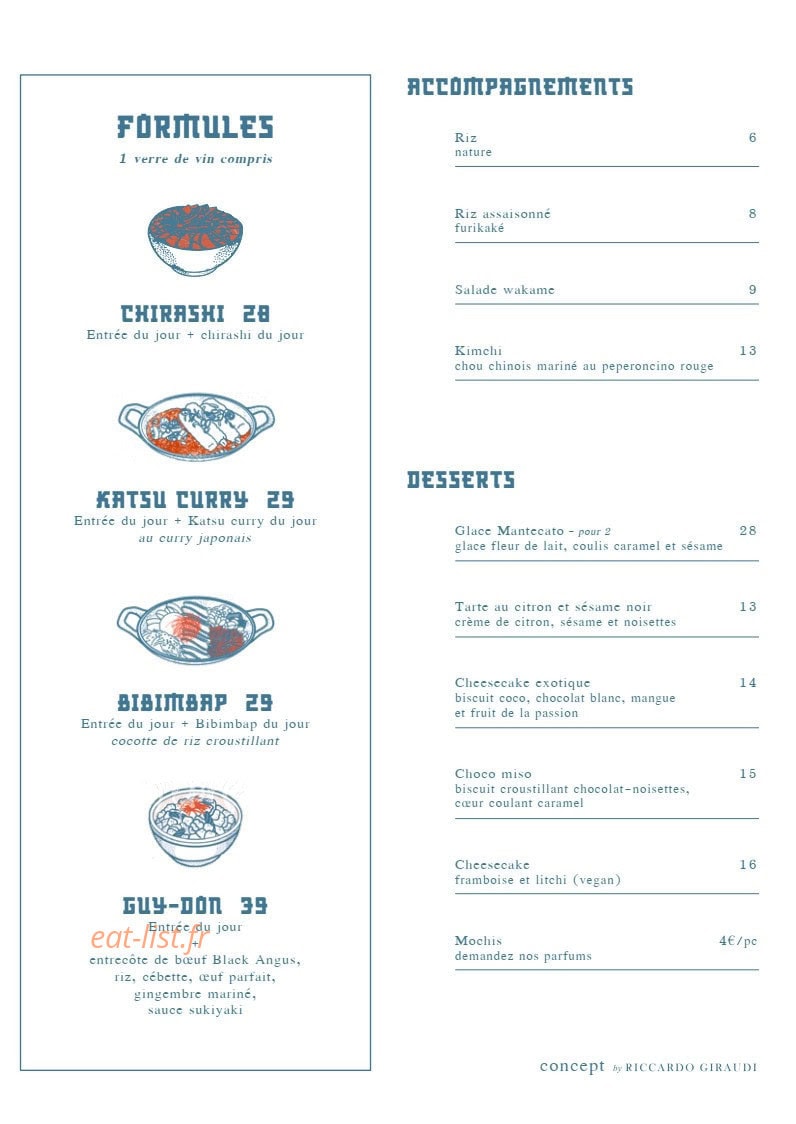 Izakaya Cozza — carte page 2