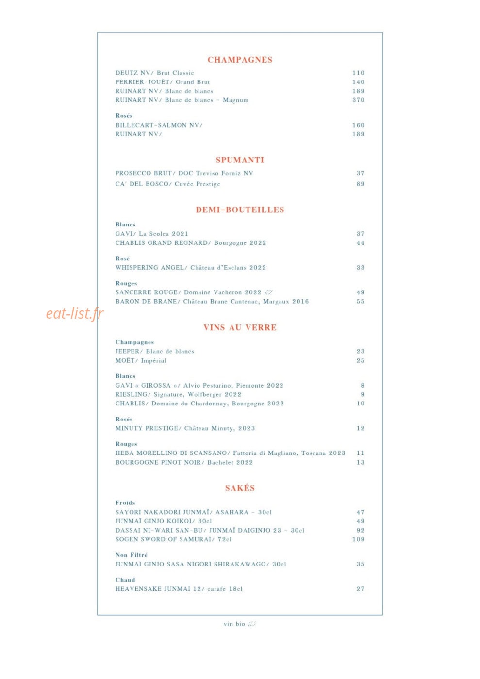 Izakaya Cozza — carte page 8