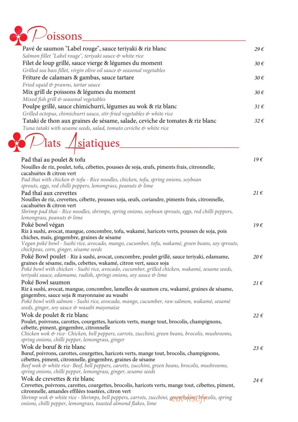 Jack Monaco — carte page 2