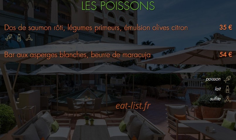 L'Orange Verte — carte page 6