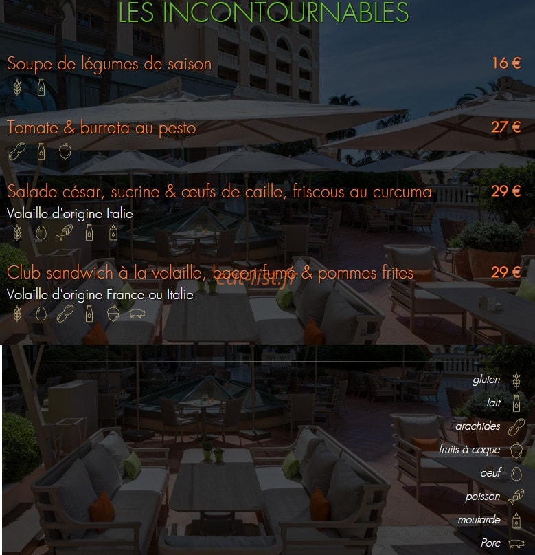 L'Orange Verte — carte page 1