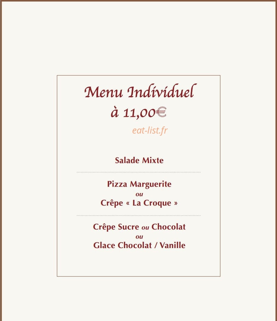 La crêperie  du Rocher — carte page 6
