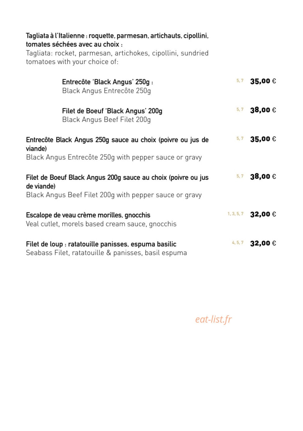 La Note Bleue — carte page 10