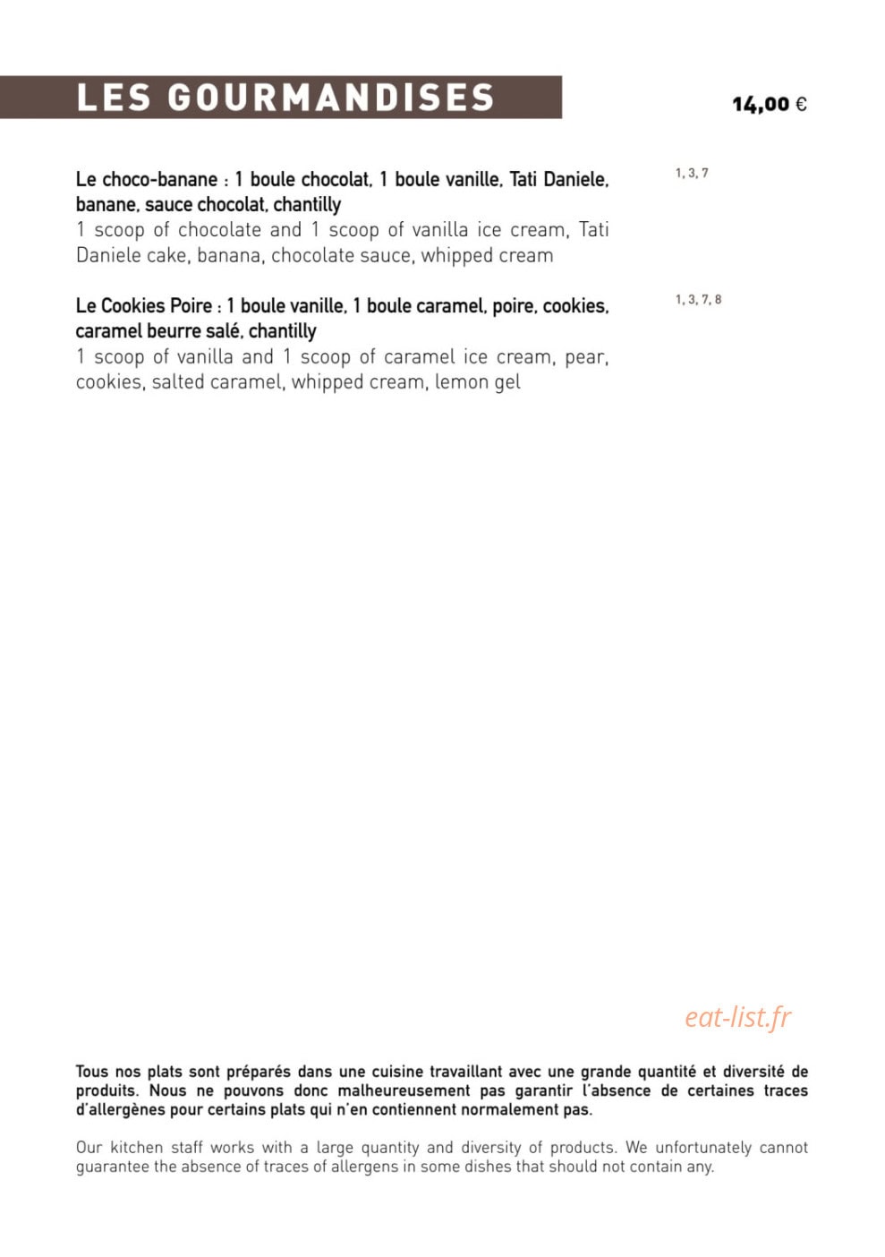 La Note Bleue — carte page 18