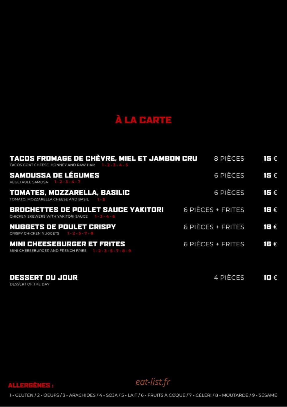 La Rascasse — carte page 2