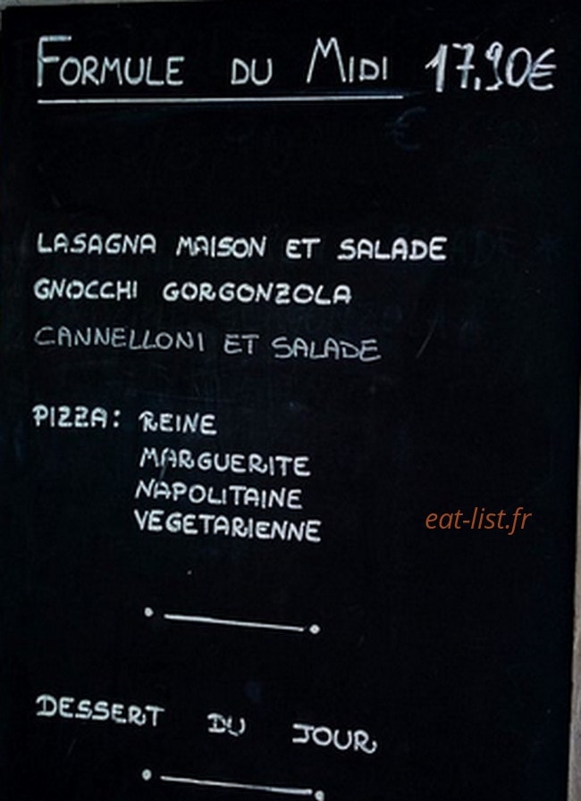 La Tavernetta — carte page 1