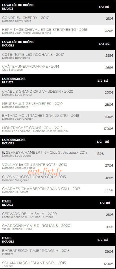 Le Bar Américain — carte page 4