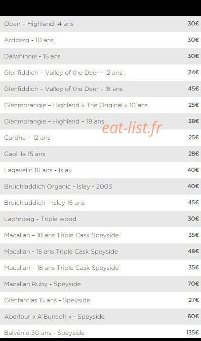 Le Grill — carte page 9