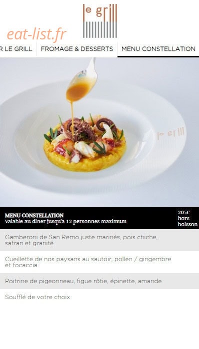 Le Grill — carte page 5