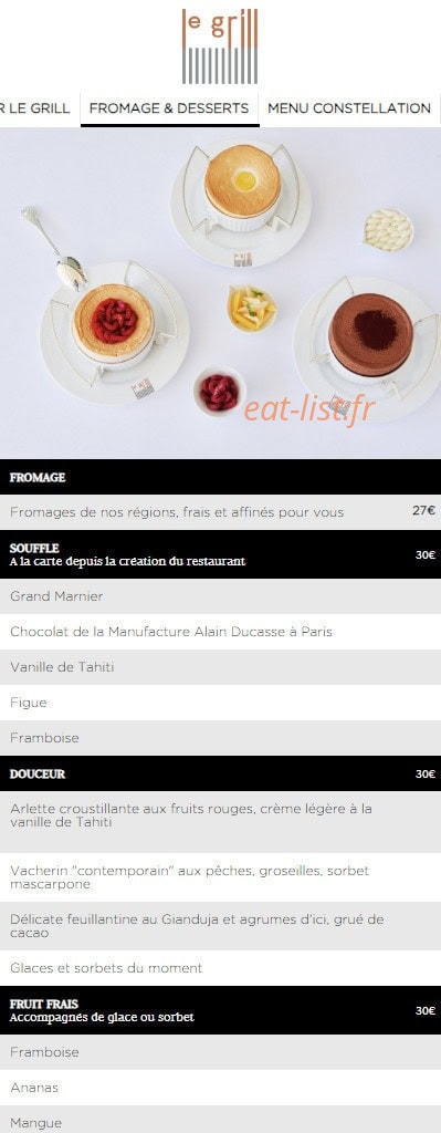Le Grill — carte page 4
