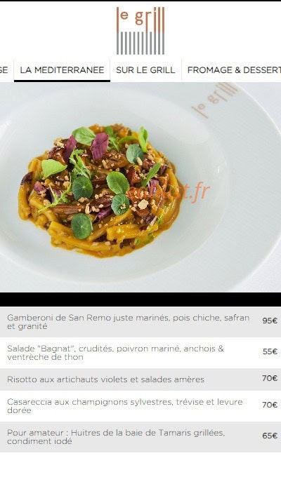 Le Grill — carte page 2
