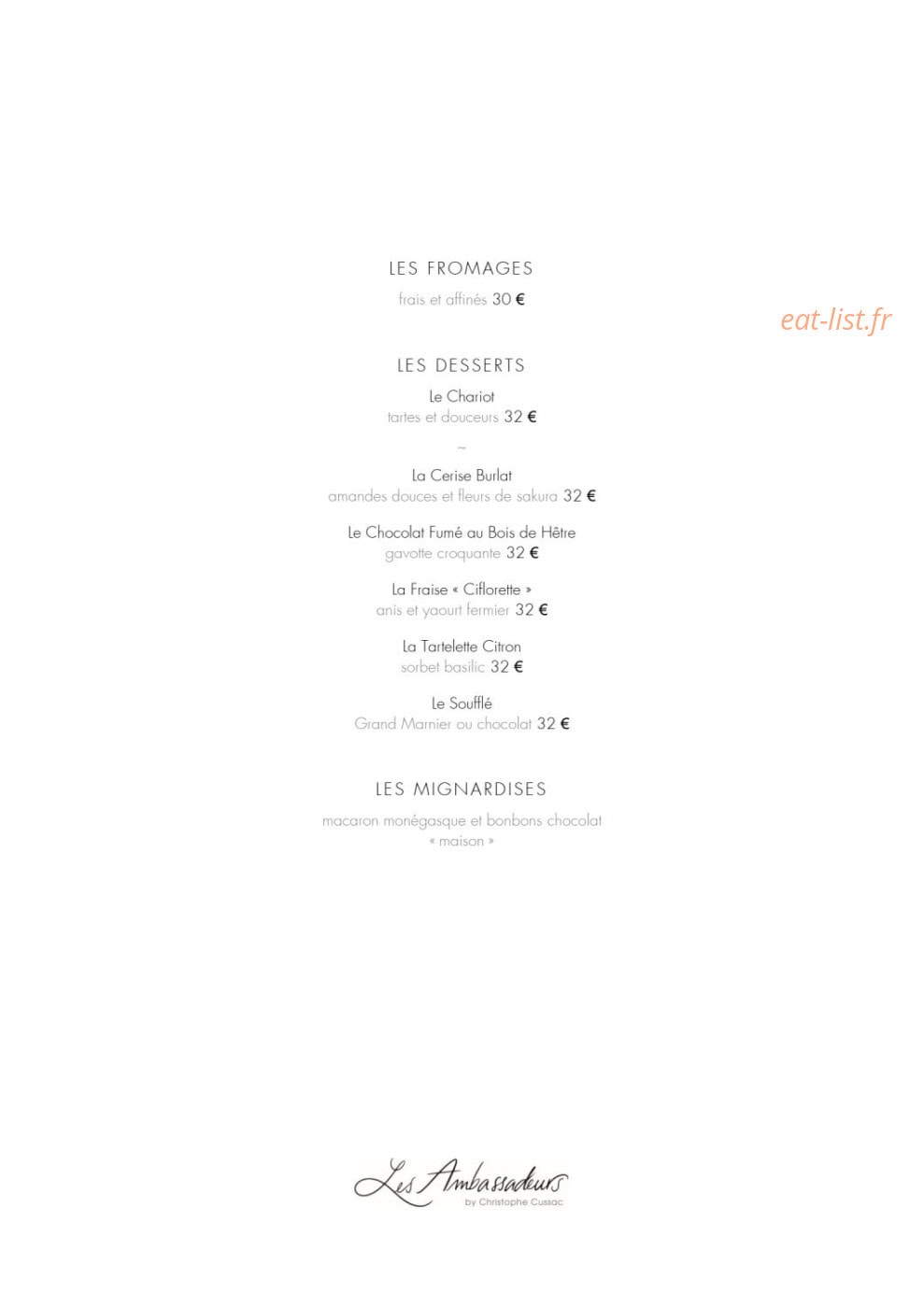 Les Ambassadeurs by Christophe Cussac — carte page 4