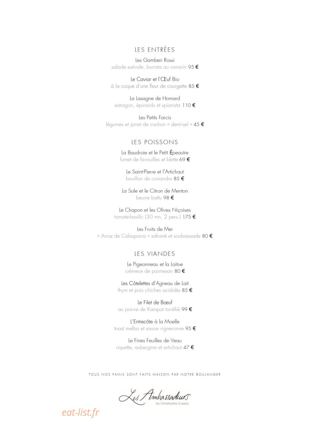 Les Ambassadeurs by Christophe Cussac — carte page 1