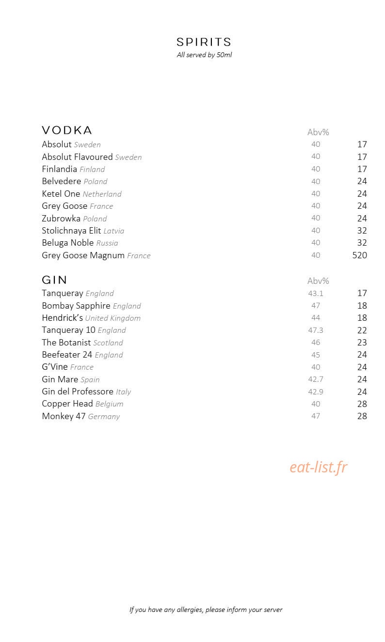 Nobu Fairmont Monte Carlo — carte page 14