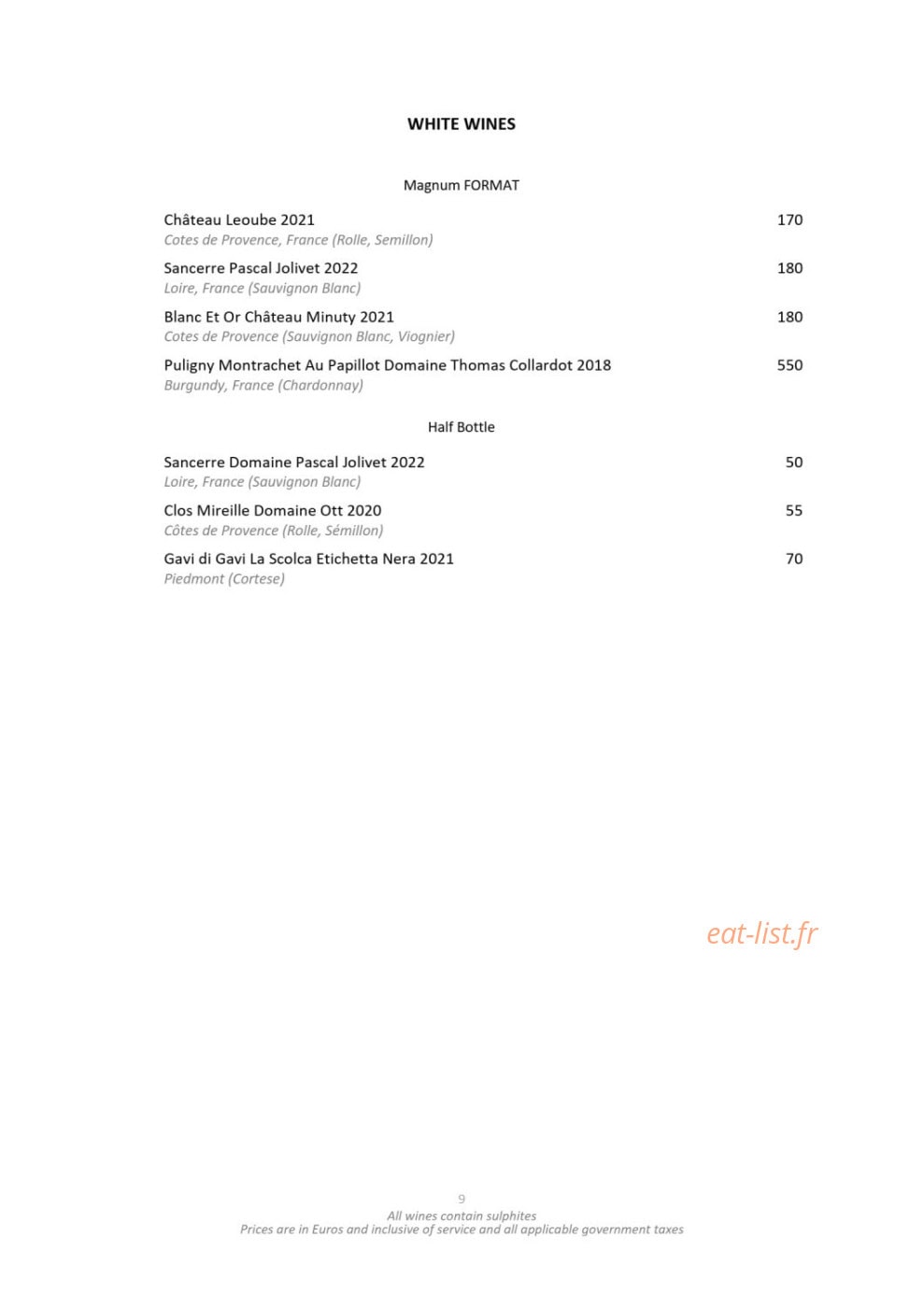 Nobu Fairmont Monte Carlo — carte page 27