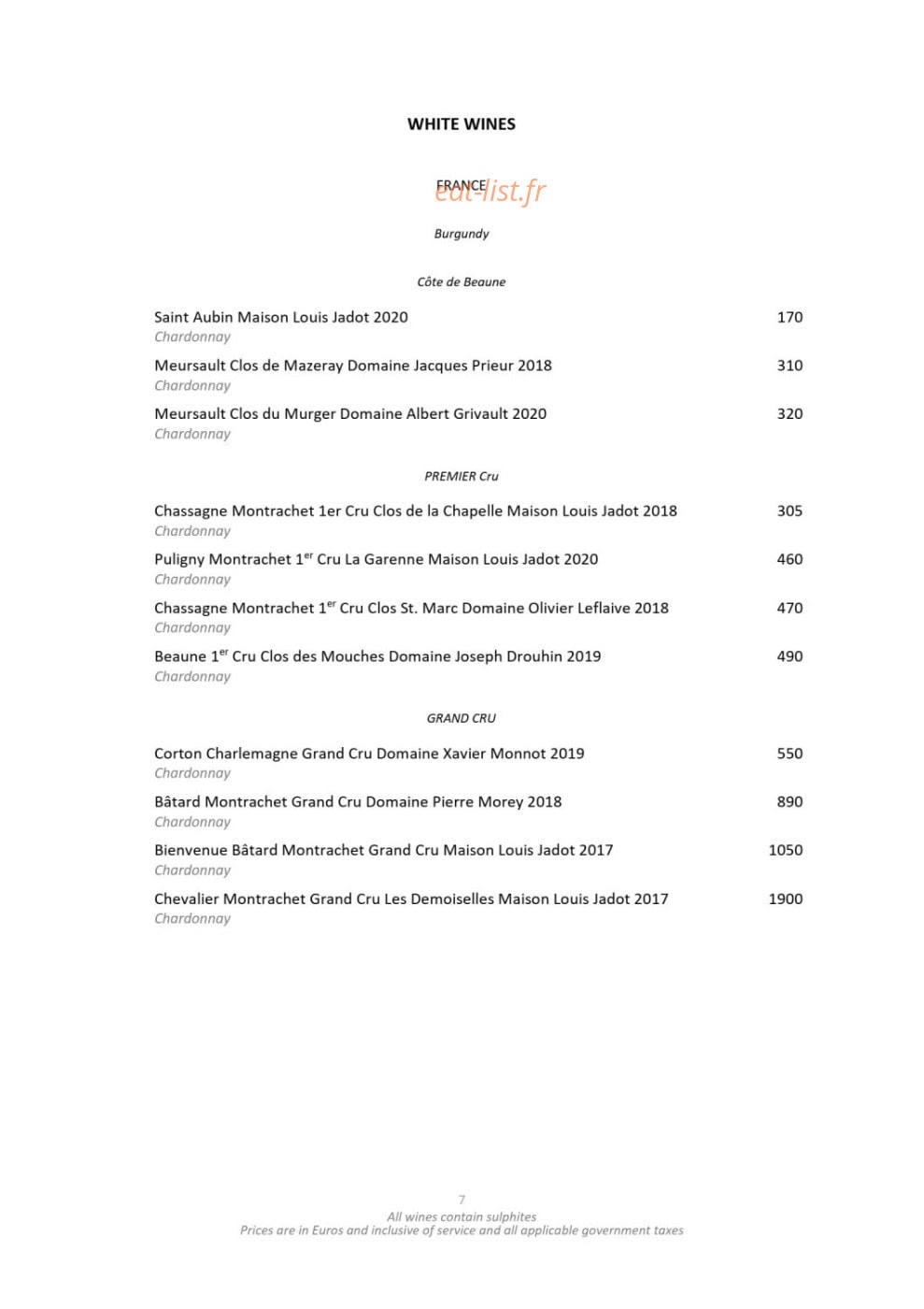 Nobu Fairmont Monte Carlo — carte page 25