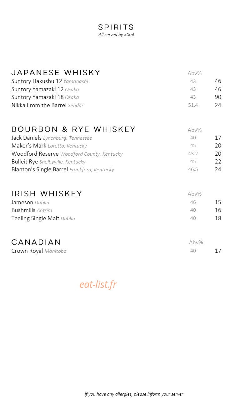 Nobu Fairmont Monte Carlo — carte page 11