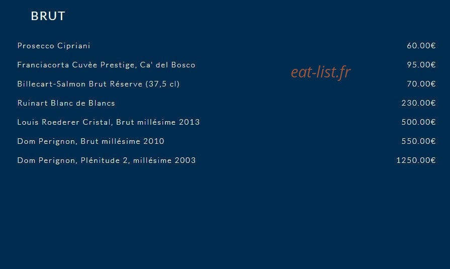Odéon Café by Cipriani — carte page 15