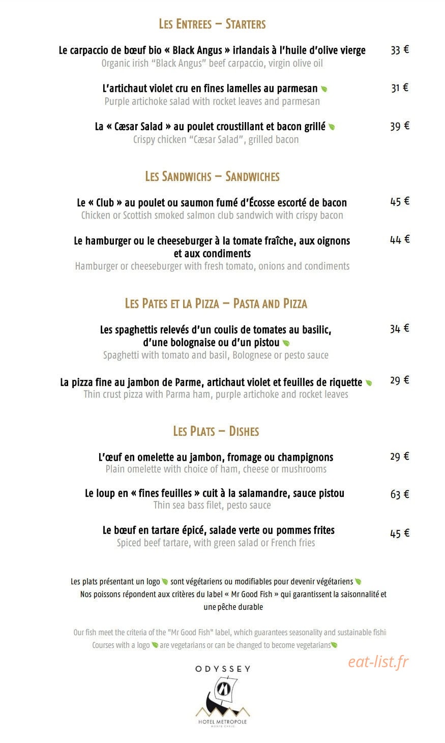 Odyssey — carte page 1