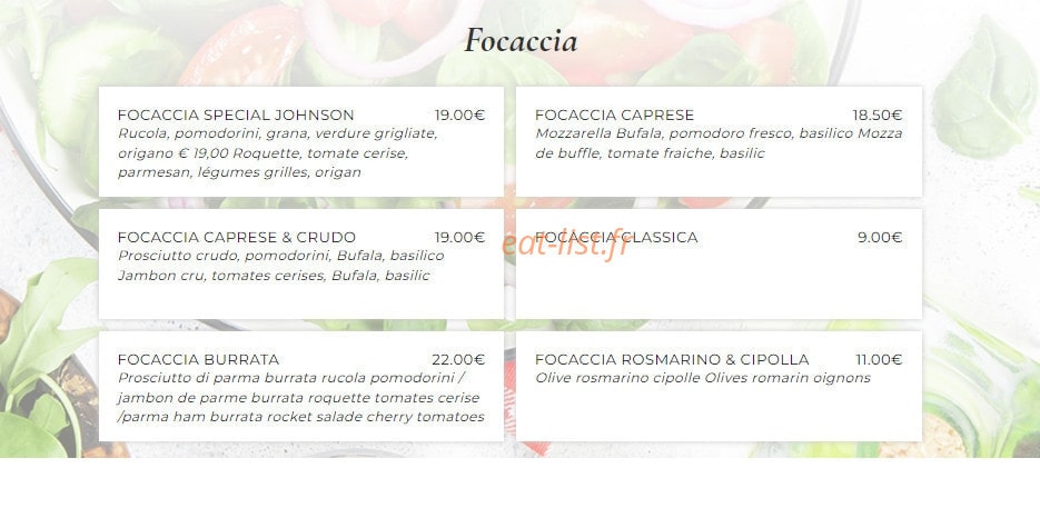 Planet Pasta — carte page 7
