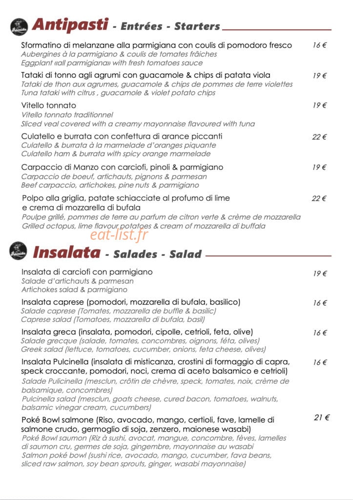 Pulcinella — carte page 1