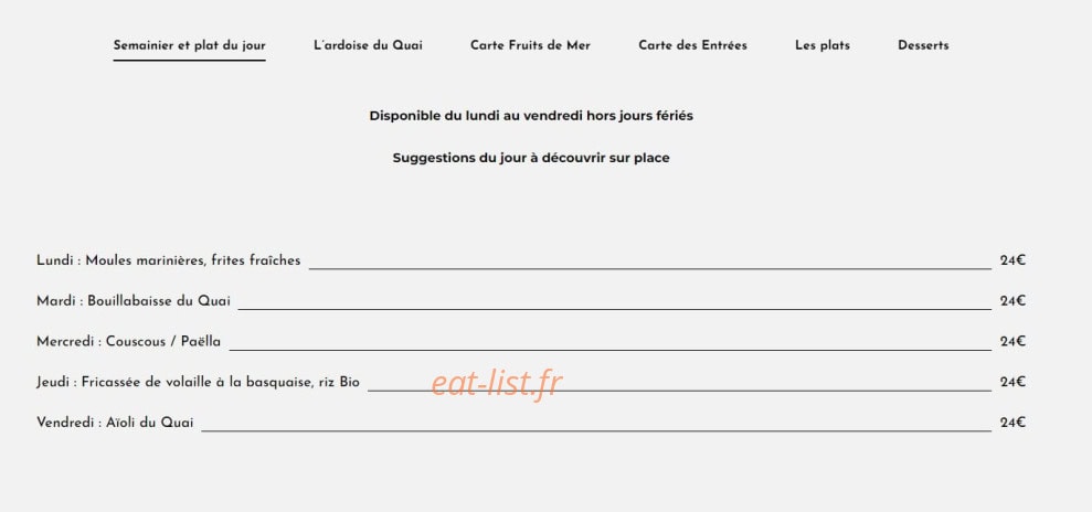 Quai des Artistes — carte page 1