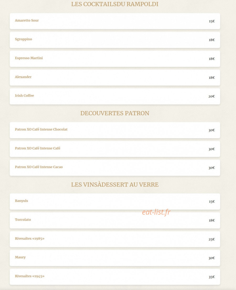 Rampoldi — carte page 14