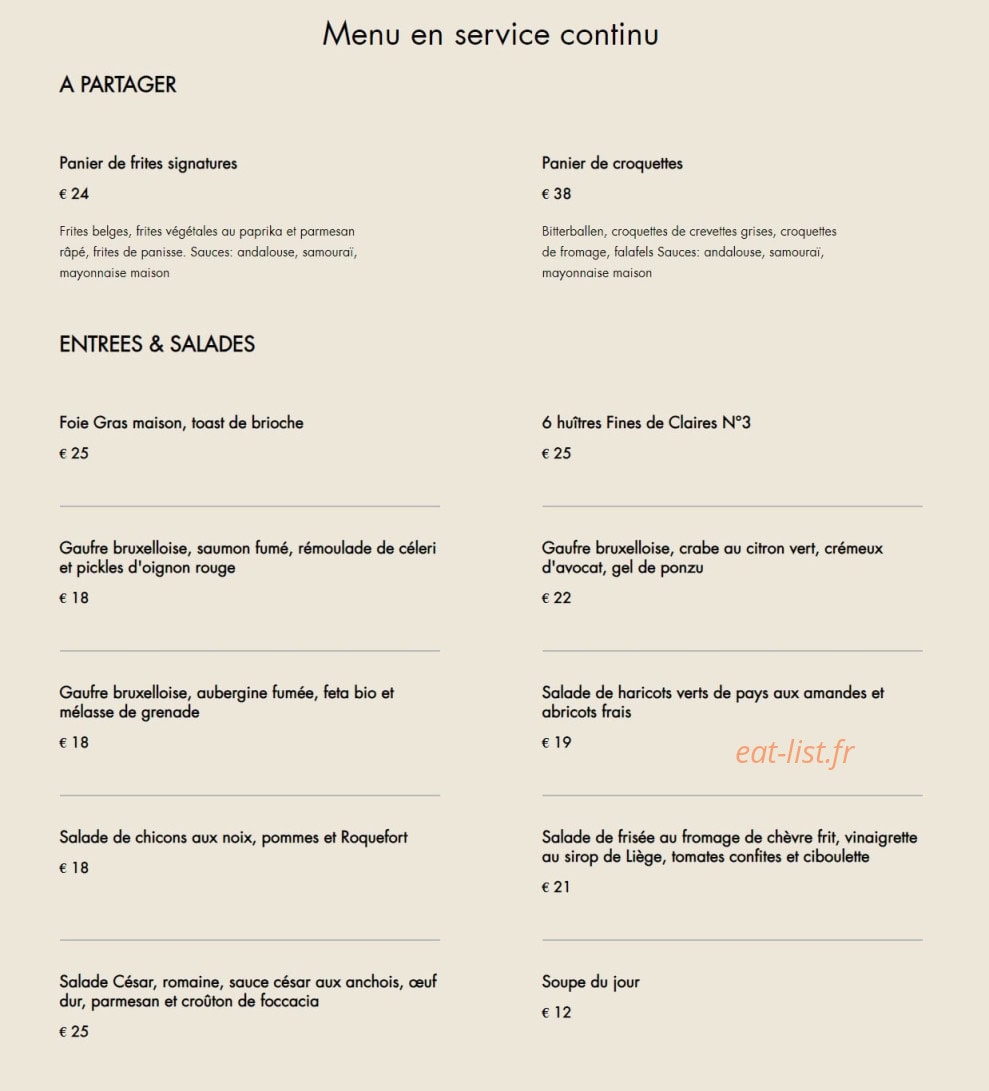 Smakelijk — carte page 1