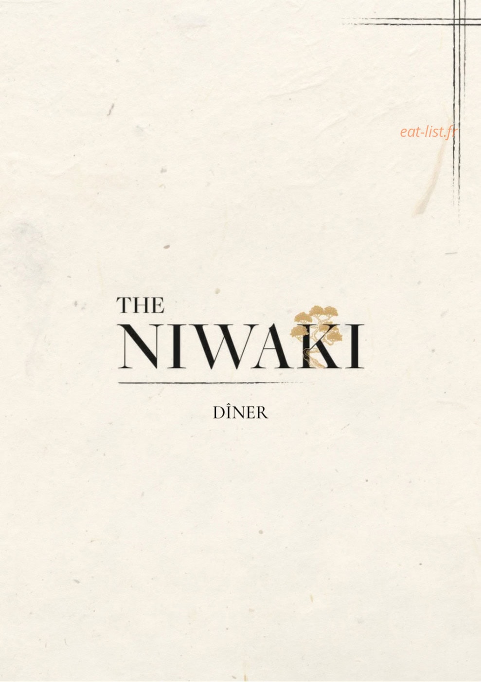 The Niwaki — carte page 5