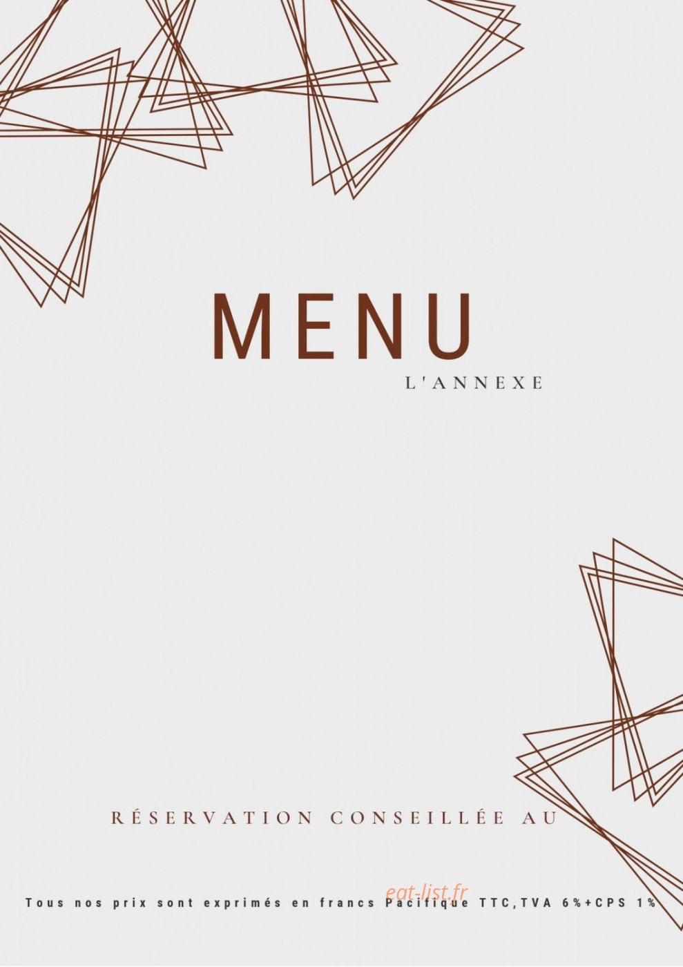 L'Annexe — carte page 1