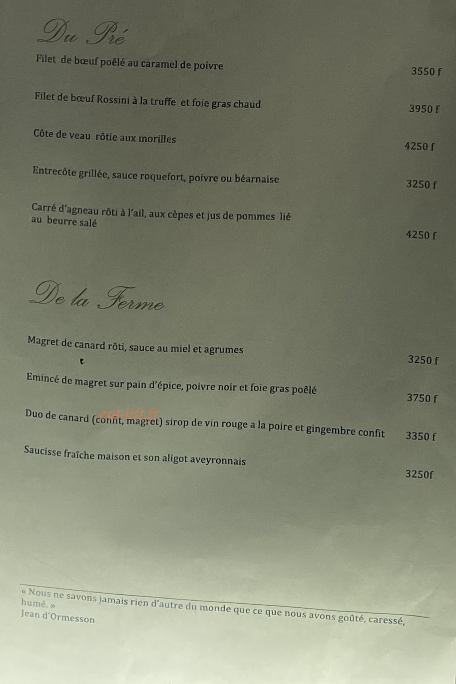 Le Grillardin — carte page 5