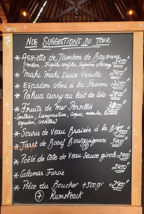 Le Moana — carte page 1