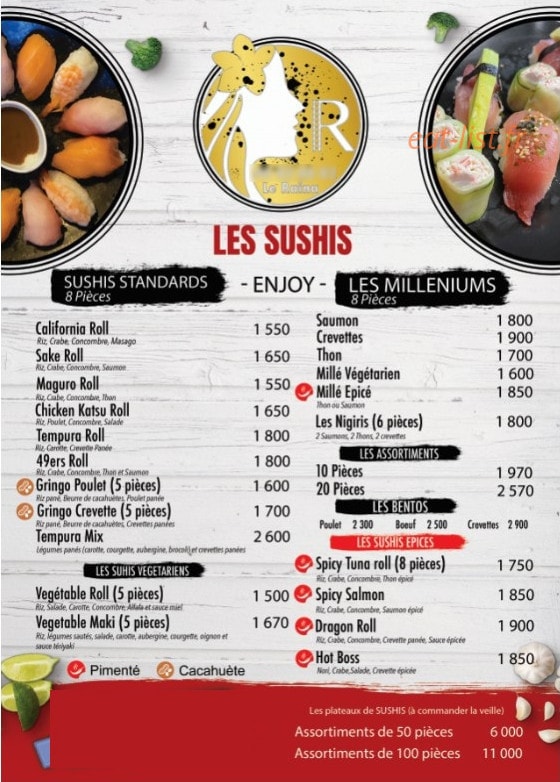 Le Raina — carte page 3