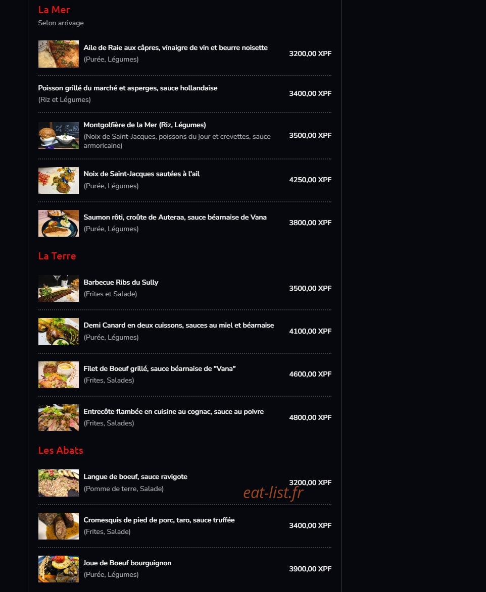 Le Sully — carte page 2