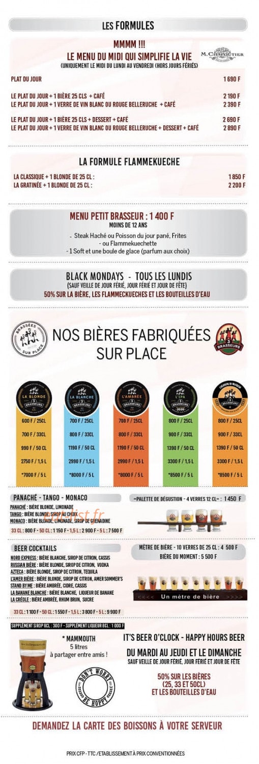Les 3 Brasseurs — carte page 4
