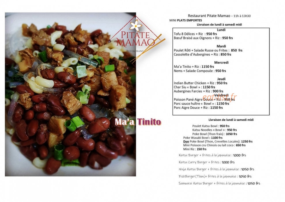 Pitate Mamao — carte page 1