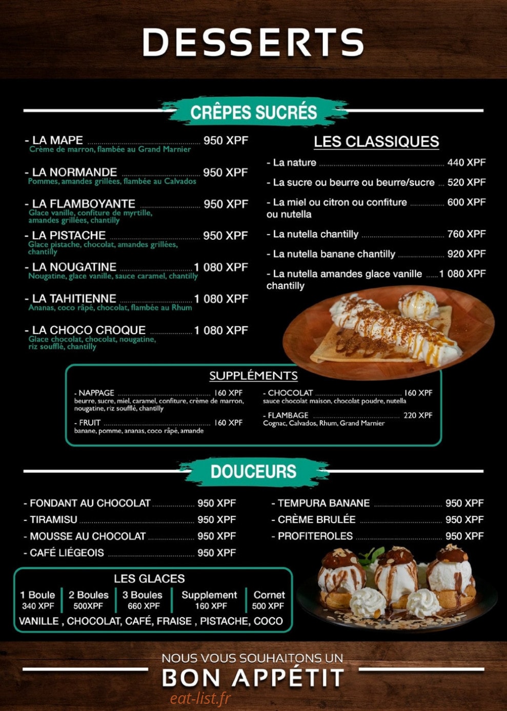 Restaurant To’ata — carte page 6