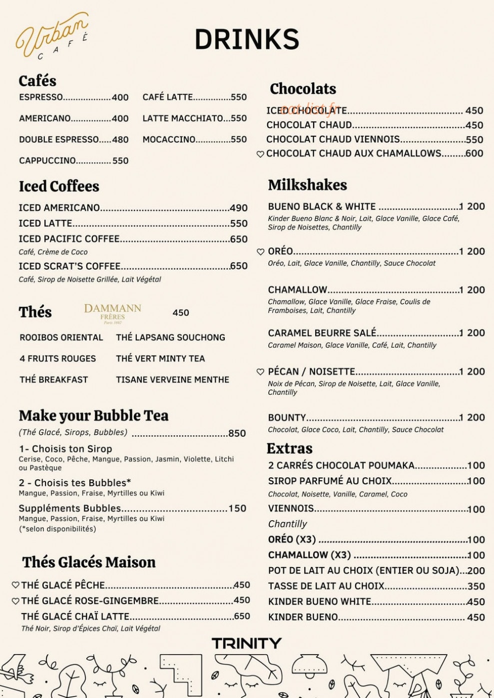 Urban Café — carte page 5